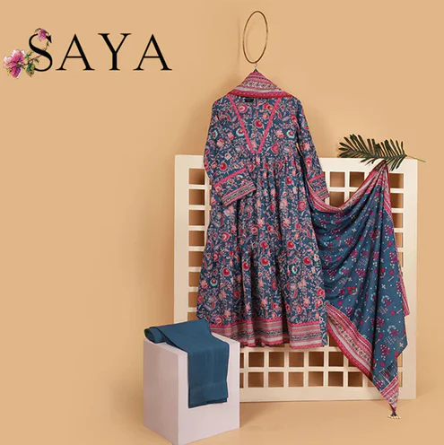 Saya Printed Lown Unstich