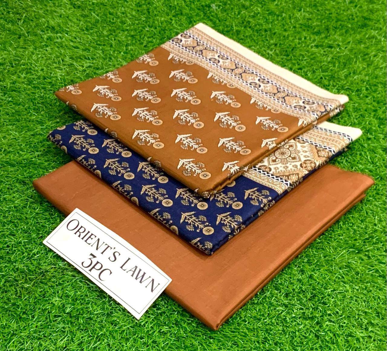 Orient Unstitched Lawn 3 Piece in Wholesale Price