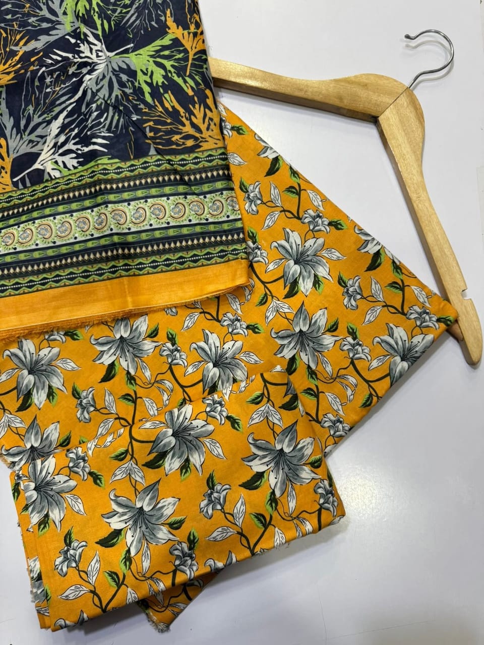 Bin Saeed Printed Lawn Unstitched 3 Piece Suit