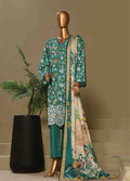 Bin Saeed Embroidered Lawn Stitched 3 Piece Suit