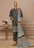 Bin Saeed Embroidered Lawn Stitched 3 Piece Suit