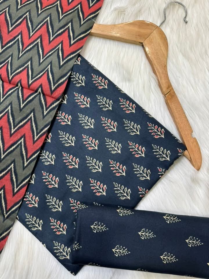 Bin Saeed Printed Lawn Unstitched 3 Piece Suit