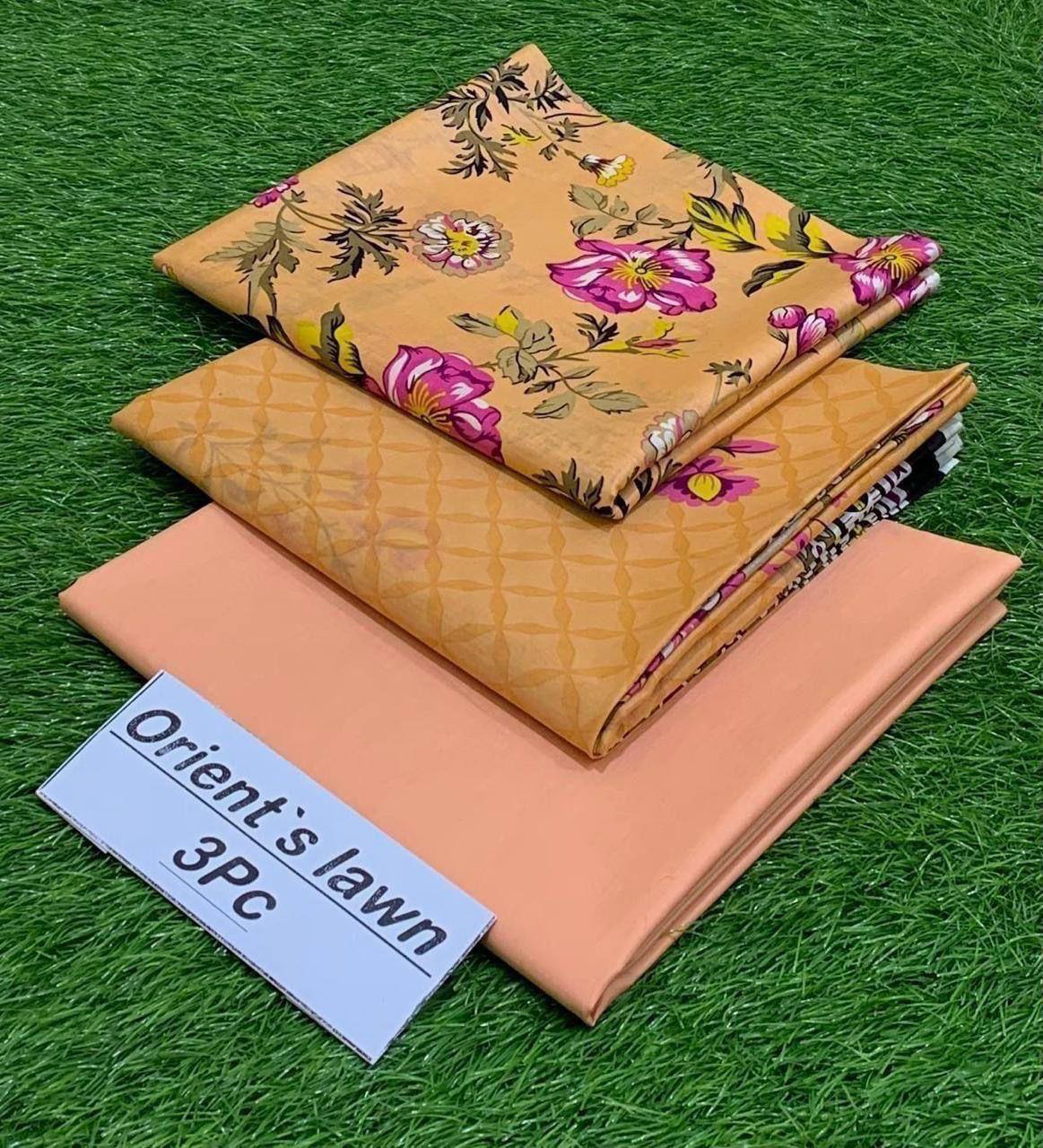 Orient Unstitched Lawn 3 Piece in Wholesale Price