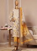 Bin Saeed Embroidered Lawn Stitched 3 Piece Suit
