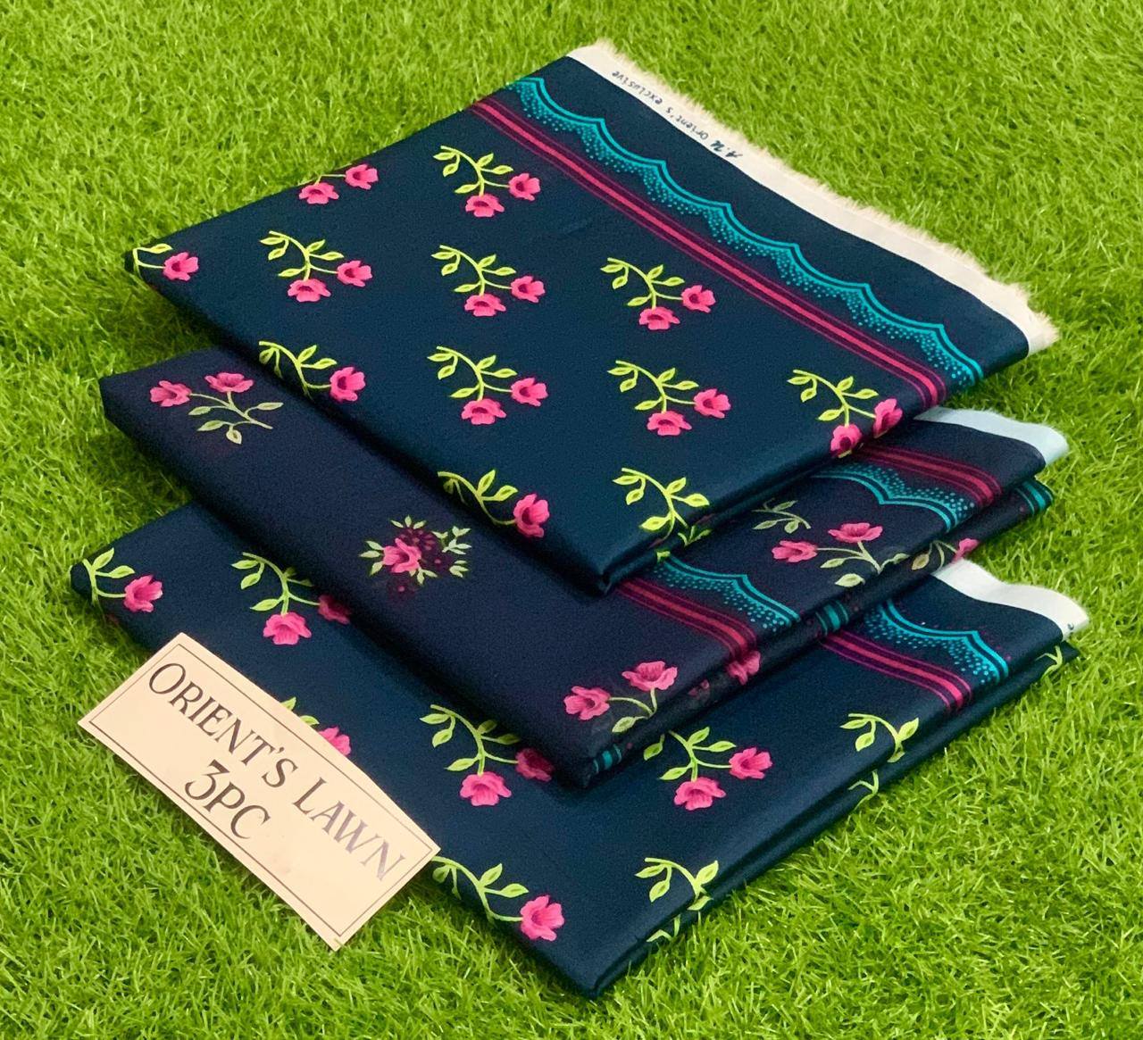 Orient Unstitched Lawn 3 Piece in Wholesale Price