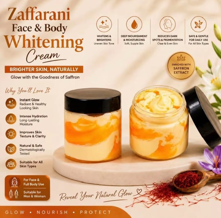 Zafaran Whitening Cream – Skin Brightening & Glow Care ✨
